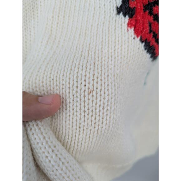 Vintage Bristol Court Rose Sweater Size Large Floral 80s 90s Cottagecore Grunge - Picture 4 of 4